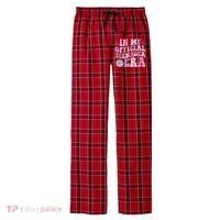 In My Official Nager Era 13th Birthday Version Girls Men's Flannel Plaid Pajama Pants thumb 0