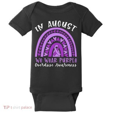 In Memory Of Overdose Awareness Month Baby Bodysuit
