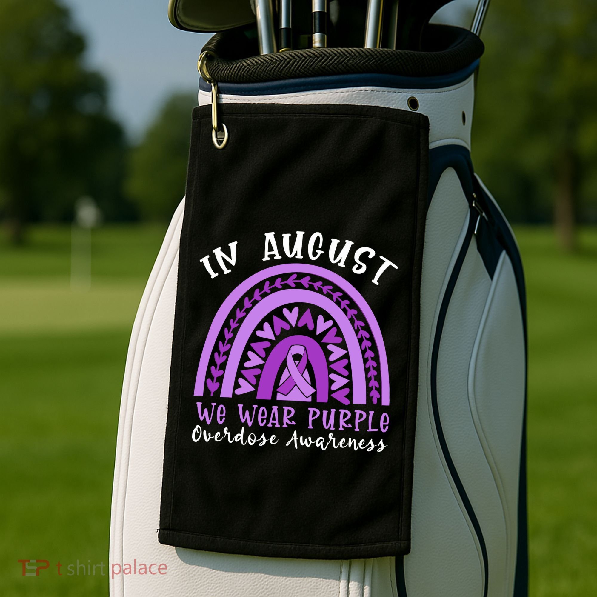 In Memory Of Overdose Awareness Month Golf Towel