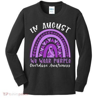 In Memory Of Overdose Awareness Month Kids Long Sleeve Shirt