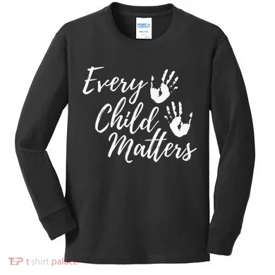 In Matters Orange Day Kindness Equality Unity Kids Long Sleeve Shirt
