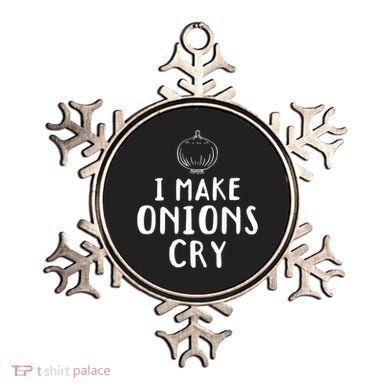 I Make Onions Cry Onion Cooking Kitchen Food Cook Funny Chef Cute Gift Ornament