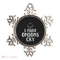 I Make Onions Cry Onion Cooking Kitchen Food Cook Funny Chef Cute Gift Ornament thumb 0