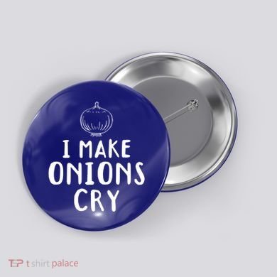 I Make Onions Cry Onion Cooking Kitchen Food Cook Funny Chef Cute Gift Button
