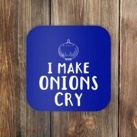 I Make Onions Cry Onion Cooking Kitchen Food Cook Funny Chef Cute Gift Coaster thumb 0