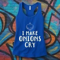I Make Onions Cry Onion Cooking Kitchen Food Cook Funny Chef Cute Gift Women's Tank Top thumb 3