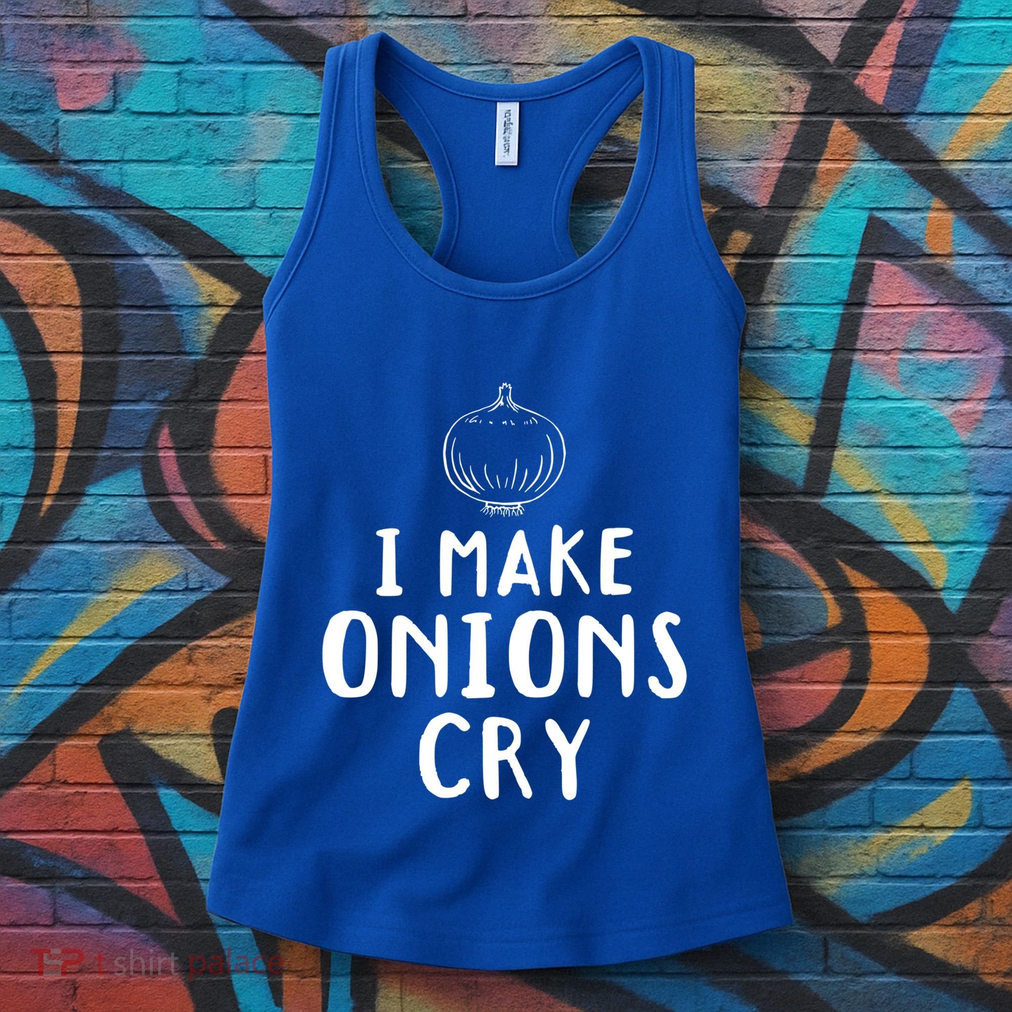 I Make Onions Cry Onion Cooking Kitchen Food Cook Funny Chef Cute Gift Women's Tank Top