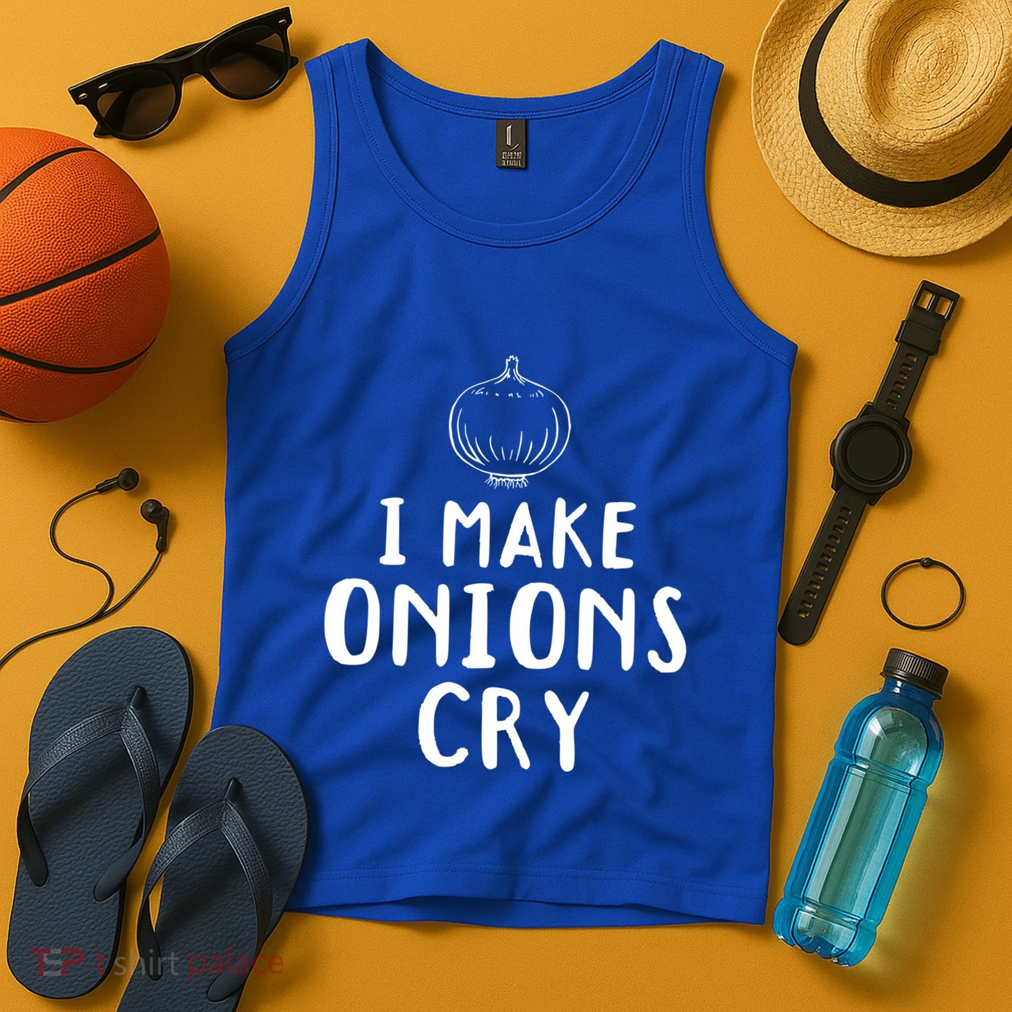 I Make Onions Cry Onion Cooking Kitchen Food Cook Funny Chef Cute Gift Tank Top