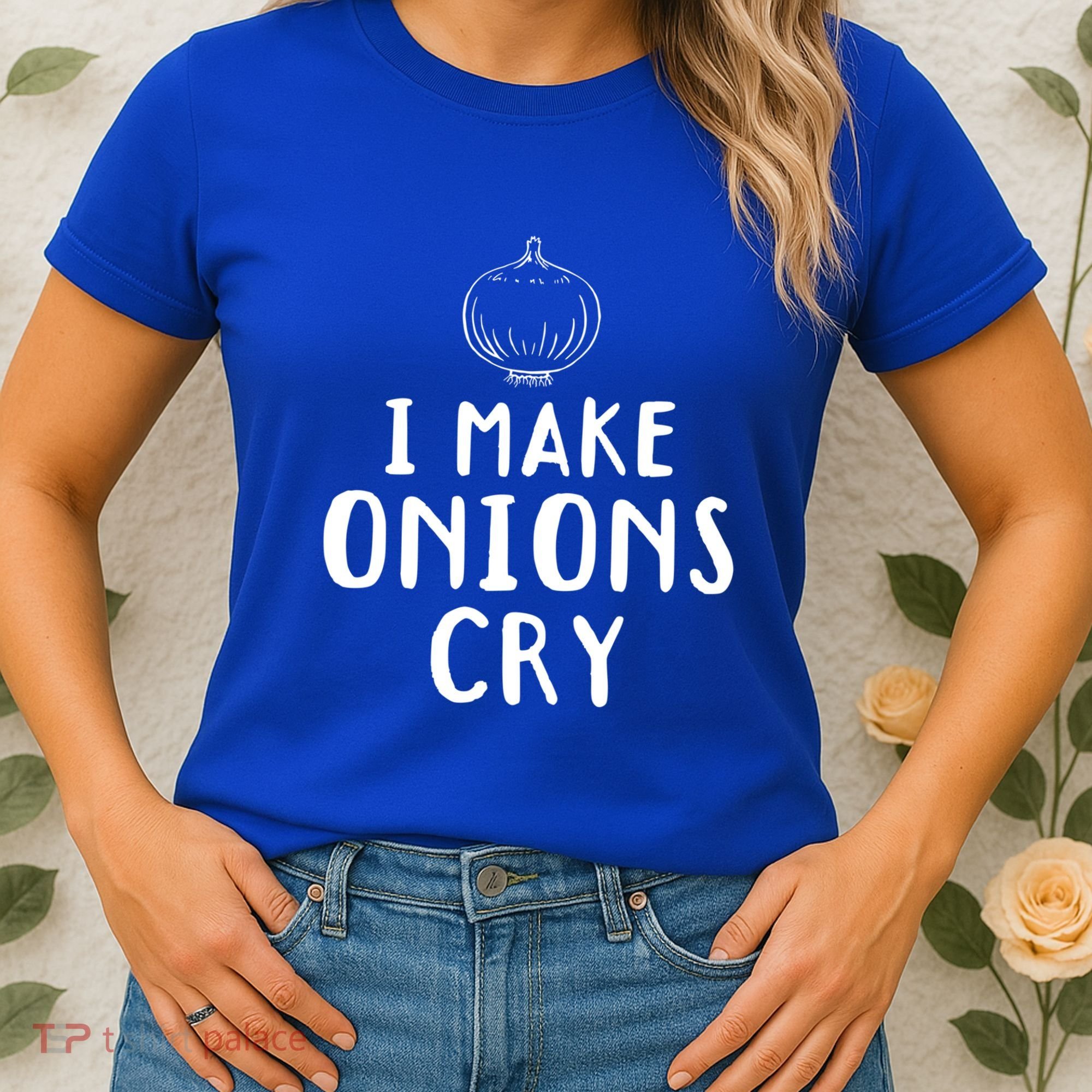 I Make Onions Cry Onion Cooking Kitchen Food Cook Funny Chef Cute Gift Women's T-Shirt