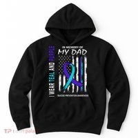 In Memory Of Dad Suicide Awareness Prevention American Flag Hoodie thumb 0