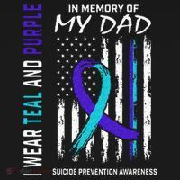In Memory Of Dad Suicide Awareness Prevention American Flag Women's Hoodie thumb 2