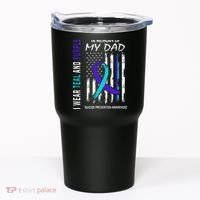 In Memory Of Dad Suicide Awareness Prevention American Flag Tumbler thumb 0