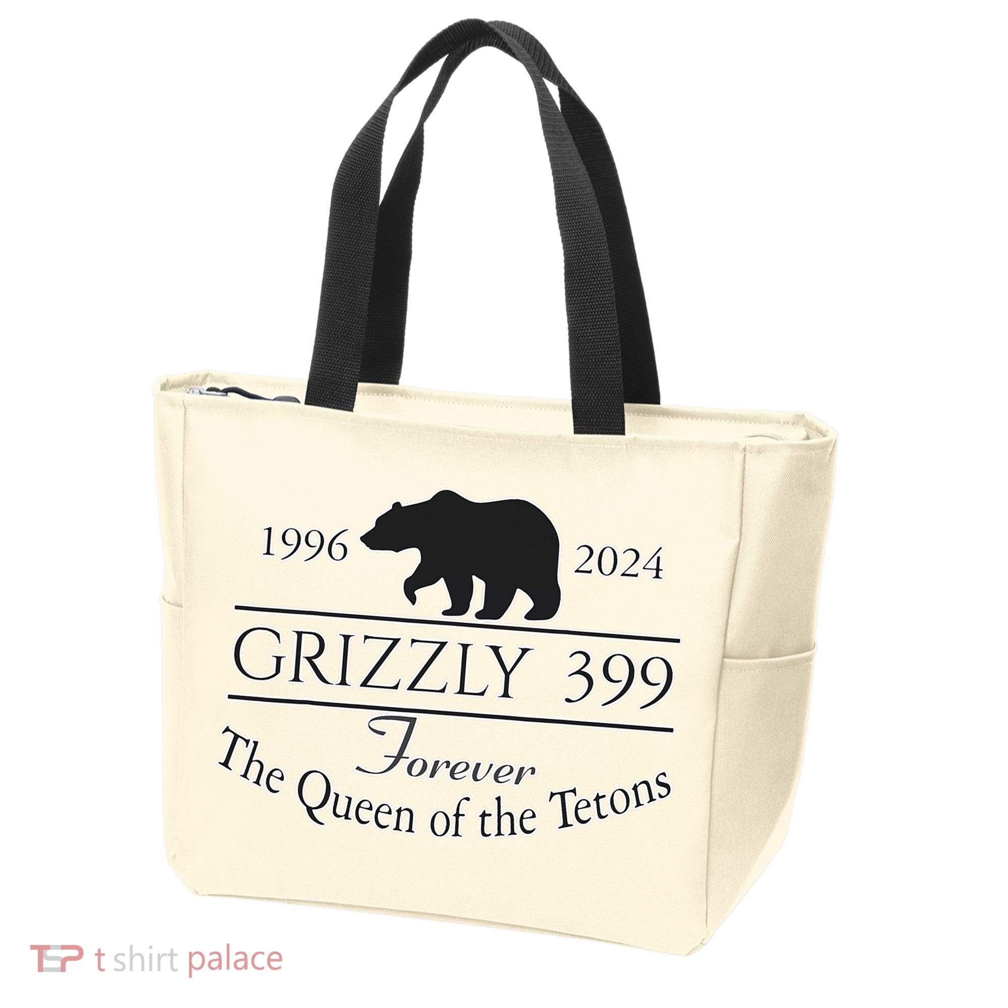 In Memory Of Bear 399 Forever Queen Of The Tetons Tote Bag