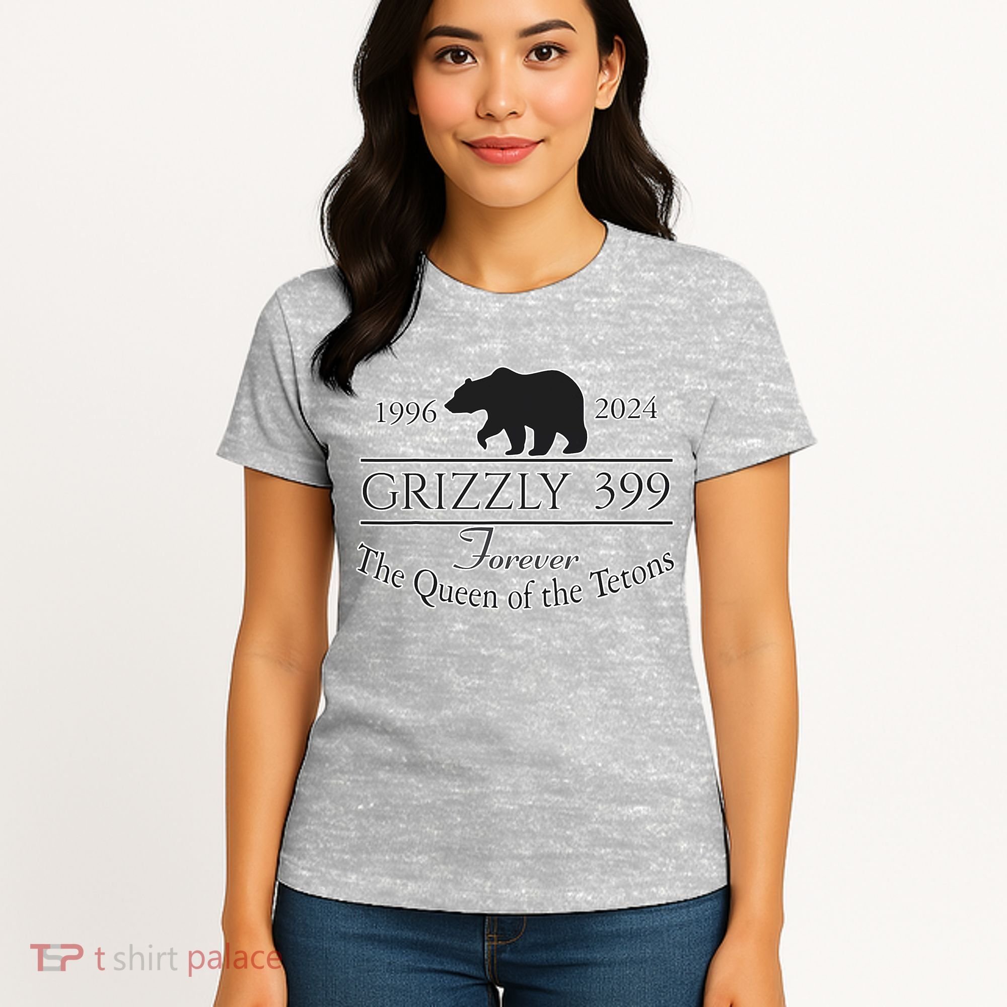 In Memory Of Bear 399 Forever Queen Of The Tetons Women's T-Shirt