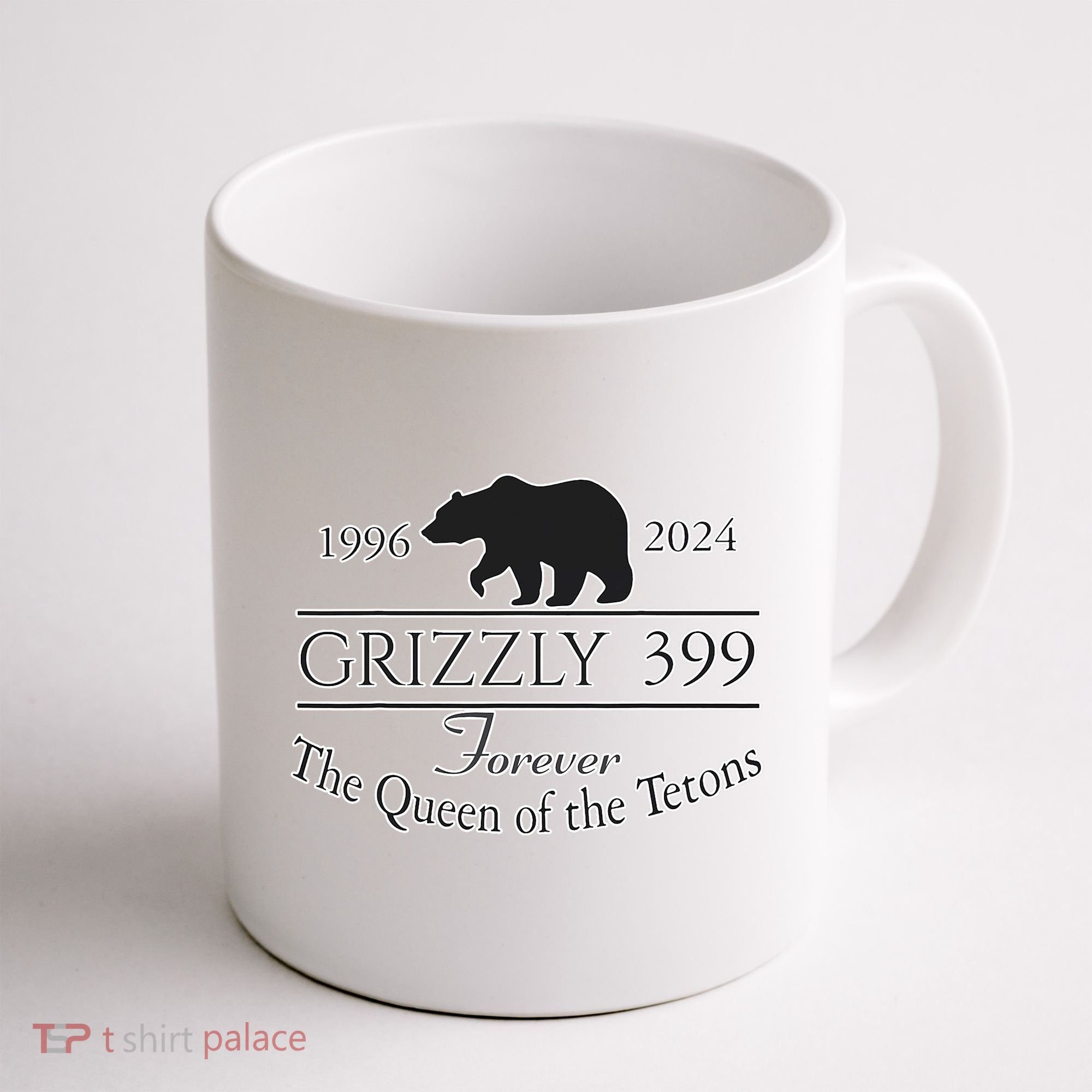 In Memory Of Bear 399 Forever Queen Of The Tetons Coffee Mug