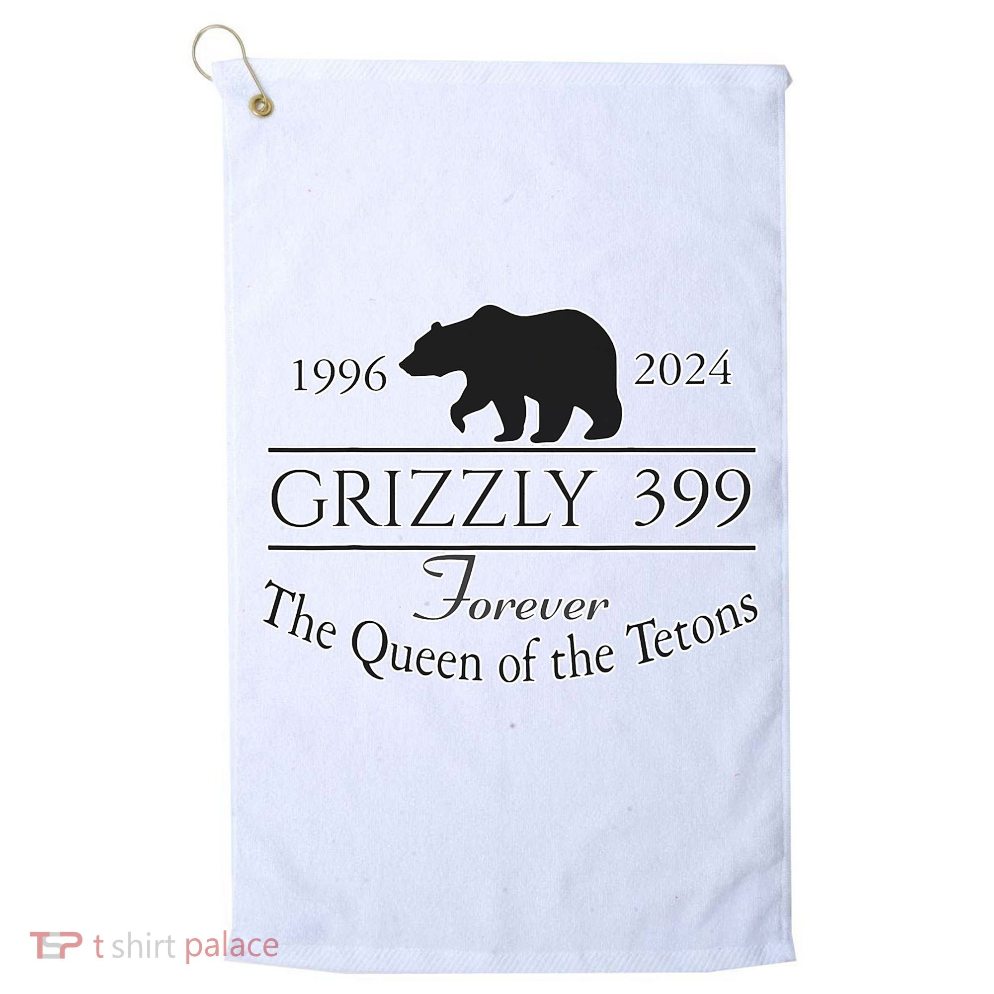 In Memory Of Bear 399 Forever Queen Of The Tetons Golf Towel