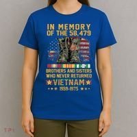 In Memory Of The 58479 Brothers And Sisters Vietnam Veteran Gift T-Shirt thumb 4