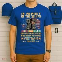 In Memory Of The 58479 Brothers And Sisters Vietnam Veteran Gift T-Shirt thumb 6