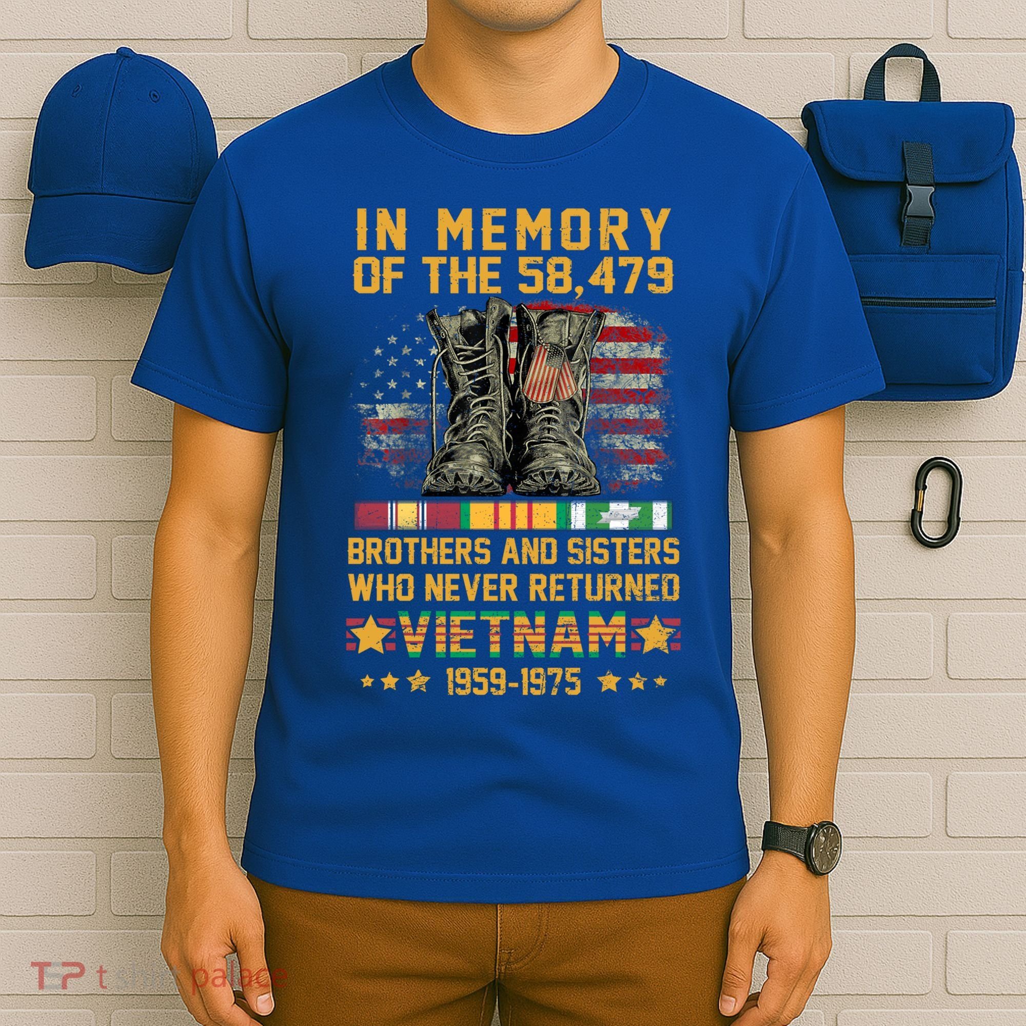 In Memory Of The 58479 Brothers And Sisters Vietnam Veteran Gift T-Shirt