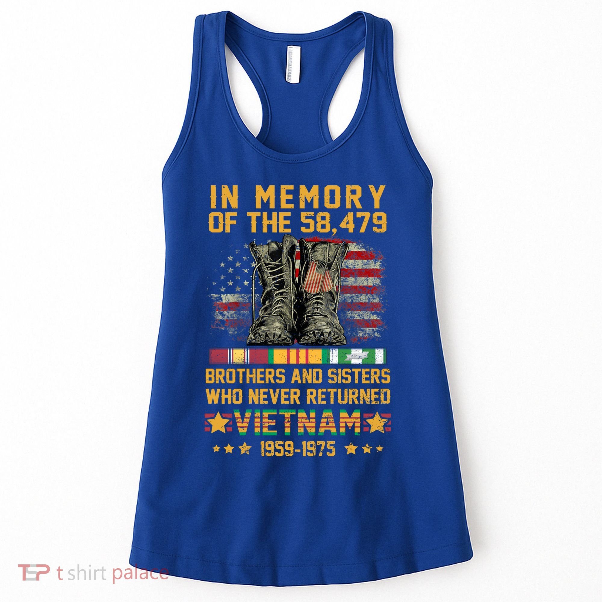 In Memory Of The 58479 Brothers And Sisters Vietnam Veteran Gift Women's Tank Top