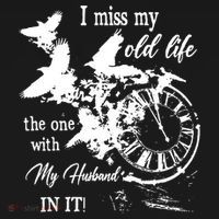I Miss Old Life The One With My Husband In It Women's Hoodie thumb 2