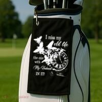 I Miss Old Life The One With My Husband In It Golf Towel thumb 2