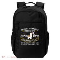 I'm More Of A Mama Llama Funny Mom I'm Not A Mama Bear  Backpack thumb 0