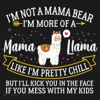 I'm More Of A Mama Llama Funny Mom I'm Not A Mama Bear  Women's Hoodie thumb 2