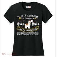I'm More Of A Mama Llama Funny Mom I'm Not A Mama Bear  Women's Cooling Performance Crew T-Shirt thumb 0
