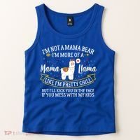 I'm More Of A Mama Llama Funny Mom I'm Not A Mama Bear  Tank Top thumb 2