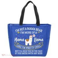 I'm More Of A Mama Llama Funny Mom I'm Not A Mama Bear  Tote Bag thumb 0