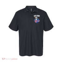 Iceland Map Puffin Bird ReykjavíK Iceland Icelandic Vacation Polo thumb 0