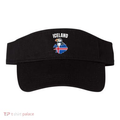 Iceland Map Puffin Bird ReykjavíK Iceland Icelandic Vacation Visor