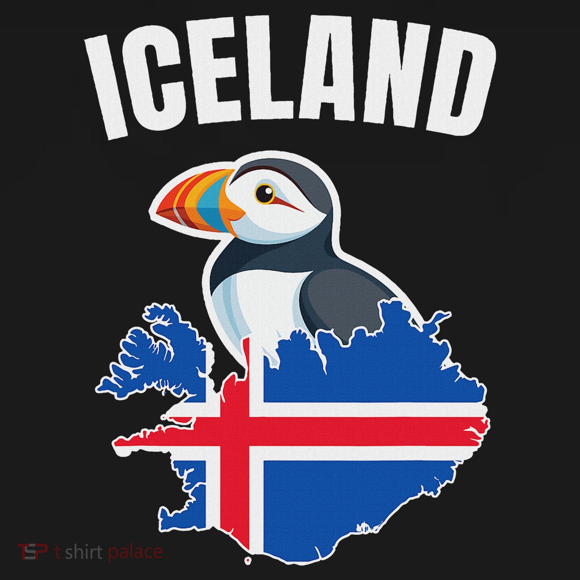 Iceland Map Puffin Bird ReykjavíK Iceland Icelandic Vacation Visor