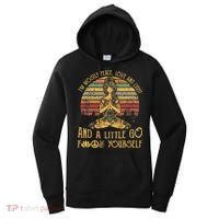 IM Mostly Peace Love And Light & Little Go F Yourself Women's Hoodie thumb 0