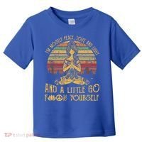 IM Mostly Peace Love And Light & Little Go F Yourself Toddler T-Shirt thumb 0
