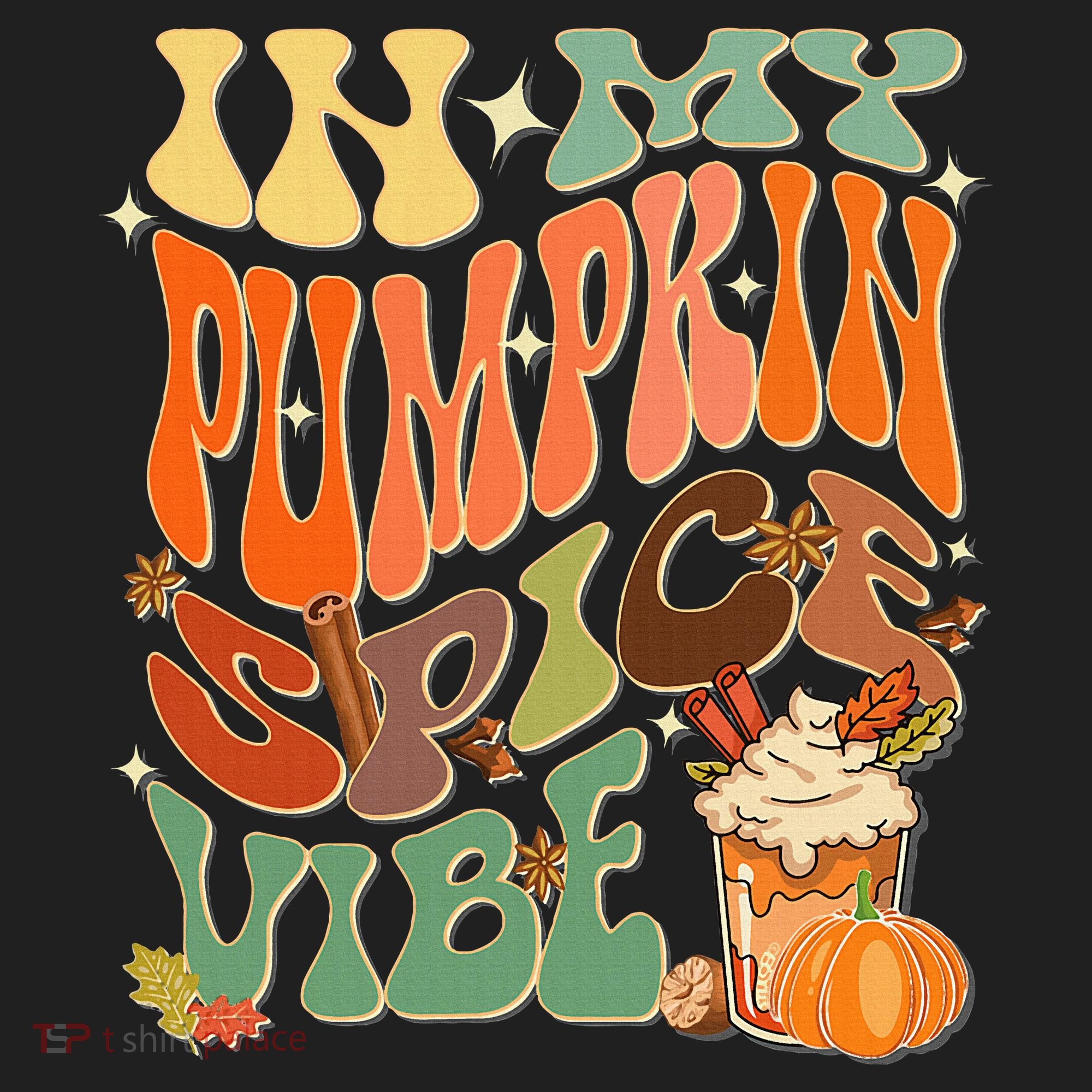 In My Pumpkin Spice Vibe Halloween Thanksgiving Fall Harvest Beanie