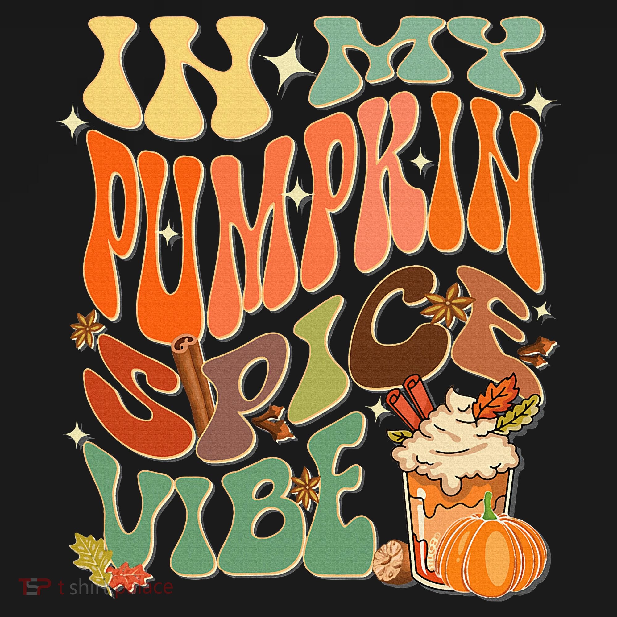 In My Pumpkin Spice Vibe Halloween Thanksgiving Fall Harvest Pajama Set