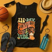 In My Pumpkin Spice Vibe Halloween Thanksgiving Fall Harvest Tank Top thumb 4