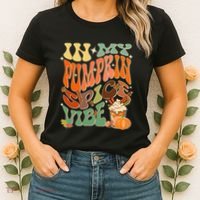 In My Pumpkin Spice Vibe Halloween Thanksgiving Fall Harvest Women's T-Shirt thumb 2
