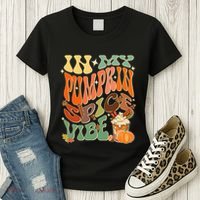 In My Pumpkin Spice Vibe Halloween Thanksgiving Fall Harvest Women's T-Shirt thumb 3