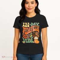 In My Pumpkin Spice Vibe Halloween Thanksgiving Fall Harvest Women's T-Shirt thumb 4