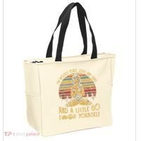 I'm Mostly Peace Love And Light And Little Go F Yours Gift Tote Bag thumb 2