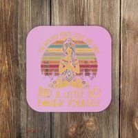 I'm Mostly Peace Love And Light And Little Go F Yours Gift Coaster thumb 0