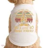 I'm Mostly Peace Love And Light And Little Go F Yours Gift Doggie Tank thumb 0