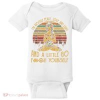 I'm Mostly Peace Love And Light And Little Go F Yours Gift Baby Bodysuit thumb 0