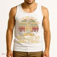 I'm Mostly Peace Love And Light And Little Go F Yours Gift Tank Top thumb 3
