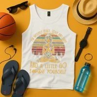 I'm Mostly Peace Love And Light And Little Go F Yours Gift Tank Top thumb 4