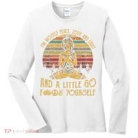 I'm Mostly Peace Love And Light And Little Go F Yours Gift Women's Long Sleeve Shirt thumb 0