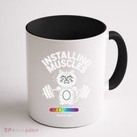 Installing Muscles Please Wait Cat Workout Gym Fitness Coffee Mug thumb 1
